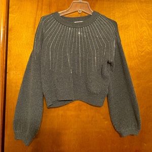 Steve Madden BB Dakota Dazzling Grey Sweater
